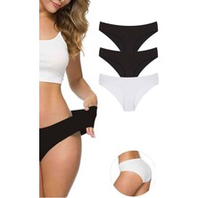 Modanı Seç 3 Adet Kadın Dikişsiz Lazer Kesim Esnek Iz Yapmayan Külot S1