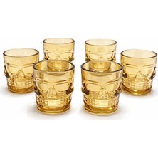 Rivera Tech Rvrtt 6'lı Kurukafa Sepya Cam Shot Bardağı Seti