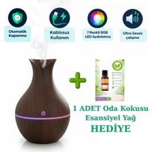 Oktoria Hava Nemlendirici Buhar Makinesi Ultrasonik Aroma Difüzör Oda Nemlendirici Işıklı
