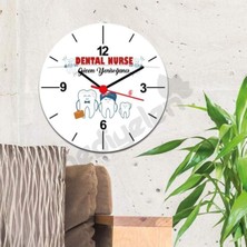 Şık ve Modern Diş Hekimi Odası Duvar Saati, Dekoratif ve Fonksiyonel