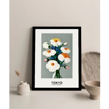 Harikabirev Çerçevesiz Çerçeve Görünümlü Mdf Tablo (Tokyo Flower) |çtkmdf