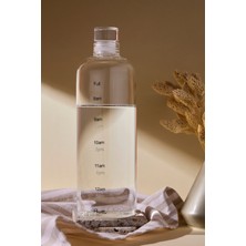 PremiumPort Şeffaf 1000 ml Borosilikat Cam Su Şişesi ve Matara, Sağlıklı ve Dayanıklı