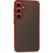 Herşey Trend Herşeytrend Samsung Galaxy S24 Kılıf Montreal Silikon Kapak - Kırmızı