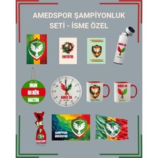 Zerya Isme Özel -Amedspor Şampiyonluk Seti - Amed Spor Bayrak - Kupa - Termos - Saat -Poster -Kapı Süsü - Büyük Seti ( Isim Için Mesaj Atınız )