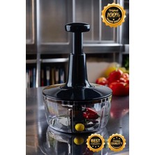PremiumPort Siyah Pratik El Robotu, 1500ML Doğrayıcı, Yeni Nesil Büyük El Rondo