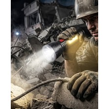 İsmiyle Al Güçlü Şarjlı El Feneri 9 LED Uzun Menzil ve 4 Işık Modu