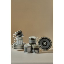 PremiumPort Şık Helenistik 6 Kişilik Kahve Fincanı Seti 80 ml