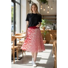 Eren Style Düz Altı Kısa Etek(95 Cm)-(38-52)