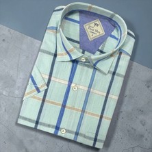 Eren Style Linen Keten Klasik %100 Cotton Kısa Kollu Terletmeyen Gömlek