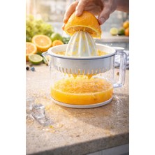 PremiumPort Beyaz 500 ml Kaydırmaz Tabanlı Narenciye ve Portakal Sıkacağı