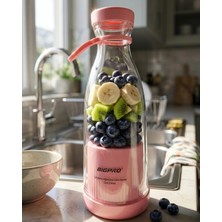 İsmiyle Al Mini Blender USB Şarjlı Smoothie Hazırlayıcı Kolay Temizlenebilir Tasarım