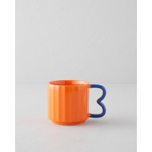 English Home Playful Rust Seramik Kupa 350 ml Turuncu-Mavi