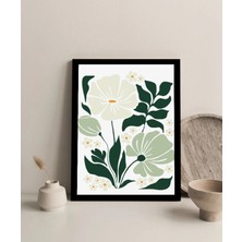 Harikabirev Çerçevesiz Çerçeve Görünümlü Mdf Tablo (Flower Abstract) 1 |çtkmdf