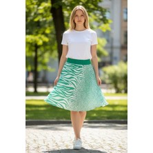 Eren Style Düz Altı Kısa Etek(95 Cm)-(38-52)