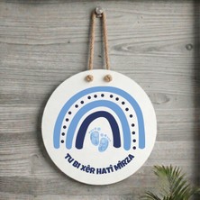 Zerya Ji Bo Pitikan Xemla Deriyan - Tu Bi Xêr Hatî - Kürtçe Yeni Doğan Erkek Bebekleri Için Isme Özel Hoşgeldin Yazılı Kapı Süsü ( Isim Için Mesaj Atınız)