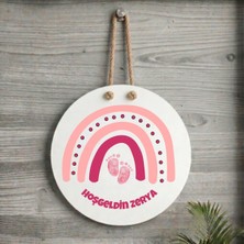 Zerya Yeni Doğan Kız Bebekleri Için Isme Özel Hoşgeldin Yazılı Kapı Süsü ( Isim Için Mesaj Atınız )