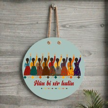 Zerya Xemla Deriyan - Jin Jiyan Azadi Tasarımlı Kürtçe Kapı Süsü