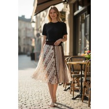 Eren Style Düz Altı Kısa Etek(95 Cm)-(38-52)