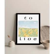 Harikabirev Çerçevesiz Çerçeve Görünümlü Mdf Tablo (To Live) 1 |çtkmdf