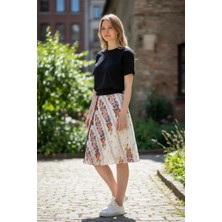 Eren Style Düz Altı Kısa Etek(95 Cm)-(38-52)