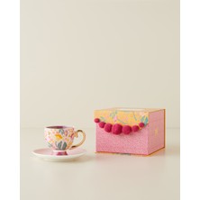 English Home Rosalie New Bone China 4 Parça 2 Kişilik Kahve Fincan Takımı 100 ml Renkli