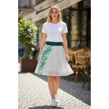 Eren Style Düz Altı Kısa Etek(95 Cm)-(38-52)