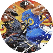 Curry Manşet Atışı Temalı Duvar Saati 50X50 Cm, Spor ve Hobi Dekoru
