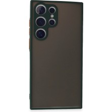 Herşey Trend Herşeytrend Samsung Galaxy S24 Ultra Kılıf Montreal Silikon Kapak - Yeşil