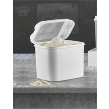 PremiumPort 10 Litre Beyaz Un ve Saklama Kabı, Pratik ve Şık Mutfak Gereci