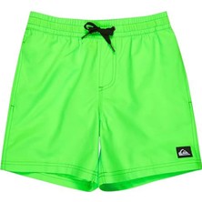 Quiksilver Yeşil Erkek Çocuk Şort Mayo EQBJV03543-EVD Solıd