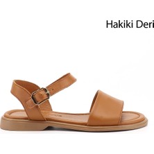 Gönderi(r) Kadın Taba Antik  Bilek Bağlı Hakiki Deri Sandalet