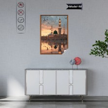 Akıllı Kağıt Mescidi Nebevi Tablo  - Poster Dini (Model- 98)