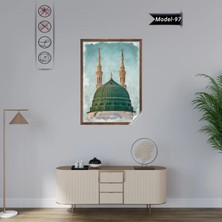 Akıllı Kağıt Mescidi Nebevi Tablo  - Poster Dini (Model- 97)