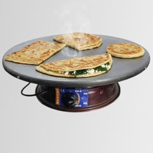Gülsan 55 cm Elektrikli Katmer - Gözleme - Yufka - Kara Saç Termostatlı