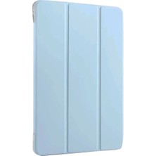 Herşey Trend Herşeytrend Samsung Galaxy X610 Tab S9 Fe Plus 12.4 Kılıf Tablet Smart Kılıf - Mavi