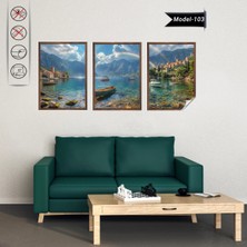 Akıllı Kağıt Statik Tutunma Özellikli Tablo - Poster Manzara (Model- 103)