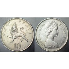 Banknoting Birleşik Krallık 10 Pence 1969 Kraliçe Iı. Elizabeth.