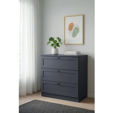 Sarmobi Terra 3 Çekmeceli Şifonyer 75X77X42 cm – Modern Tasarım