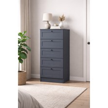 Sarmobi Terra 5 Çekmeceli Şifonyer/çamaşırlık 50X105X42 cm – Modern Tasarım