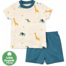 Motherlove % 100 Organik Pamuklu Yazlık Pijama Takımı