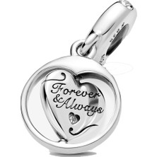 Fubena Forever&always Ruh Eşim Dönen Kalp Sallantılı Charm