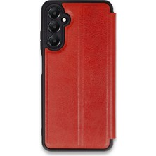 Herşey Trend Herşeytrend Samsung Galaxy A25 5g Kılıf Flip Cover - Kırmızı