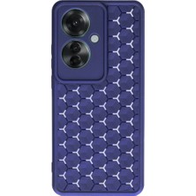 Herşey Trend Herşeytrend Oppo Reno 11F Kılıf Petek Silikon Kapak - Lacivert