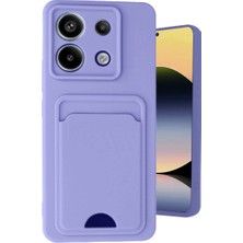 Herşey Trend Herşeytrend Xiaomi Redmi Note 13 Pro 5g Kılıf Kelvin Kartvizitli Silikon - Lila