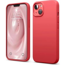 Herşey Trend Herşeytrend Apple Iphone 14 Kılıf First Silikon - Kırmızı