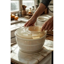 PremiumPort Pratik ve Sağlıklı Sebze ve Salata Kurutucu, 5 Litre, Kullanışlı Tasarım