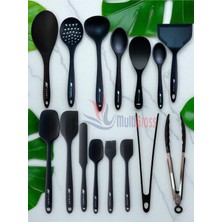 PremiumPort Çok Fonksiyonlu Silikon Mutfak Seti 15 Parça, Isıya Dayanıklı ve Esnek