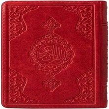 Bigelal 2 Renkli Kırmızı Çanta Boy Kur'an-I Kerim (Yaldızlı-Kılıflı) 2 Renkli Kuranı Kerimler