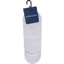 North Of Navy Gri Melanj Erkek Babet Çorabı UL002