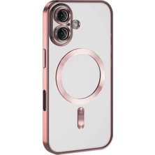 Herşey Trend Herşeytrend Apple Iphone 16 Plus Kılıf Kross Magneticsafe Kapak - Pembe